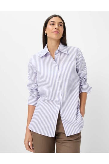 BRAX Casual-Bluse gestreift