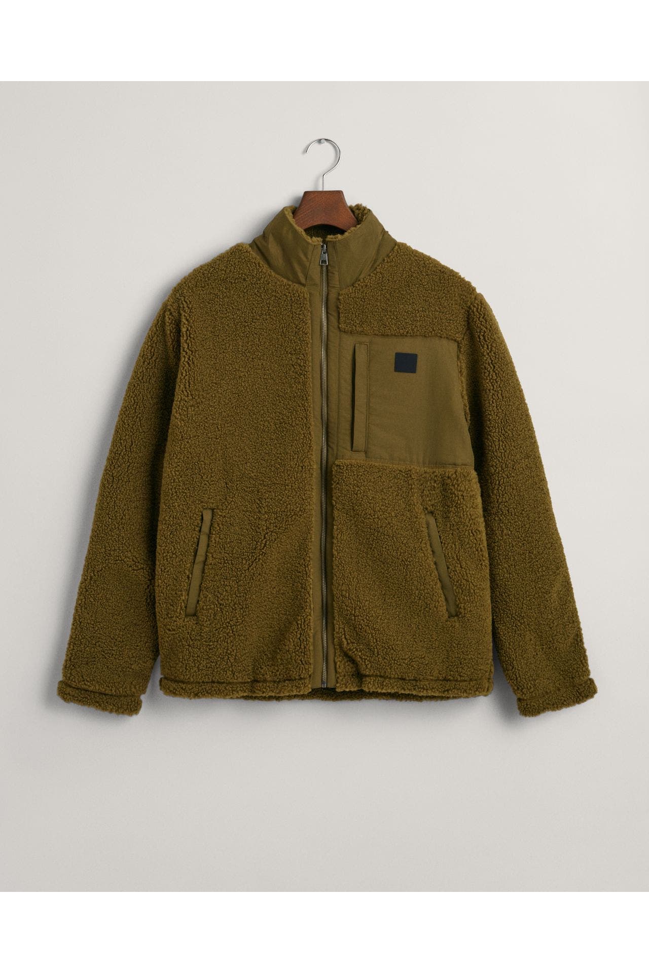 GANT Teddy-Fleece-Jacke oliv, Bild 1