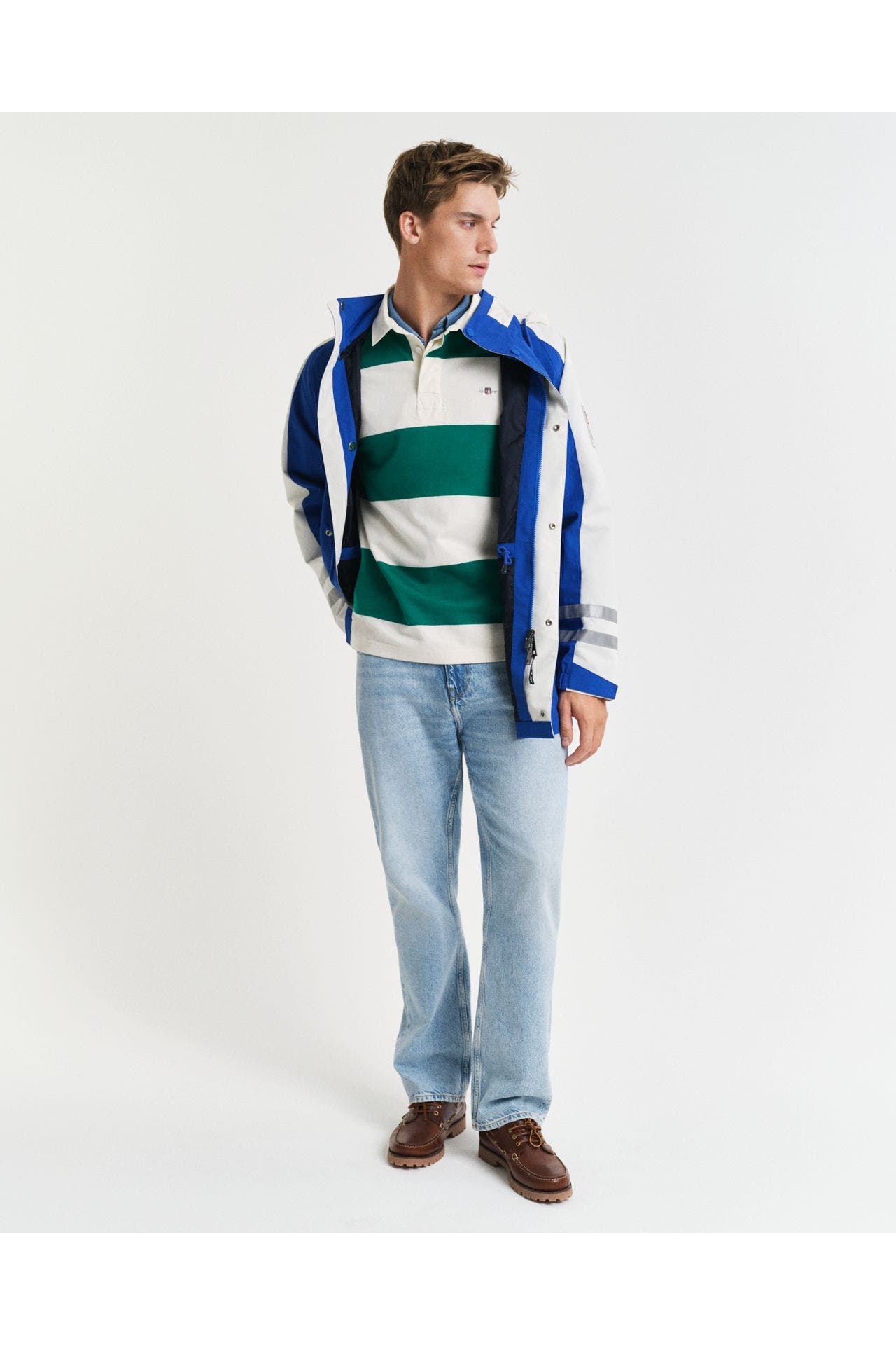GANT Langarm-Polo gestreift, Bild 1