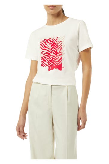 COMMA, T-Shirt gemustert