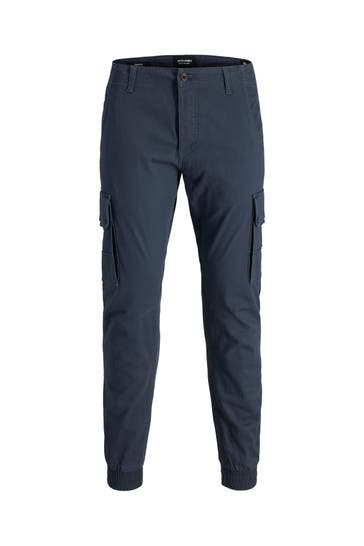 JACK & JONES Cargohose 'Paul' dunkelblau