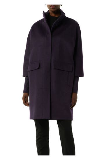 COMMA, Wollmantel dunkellila