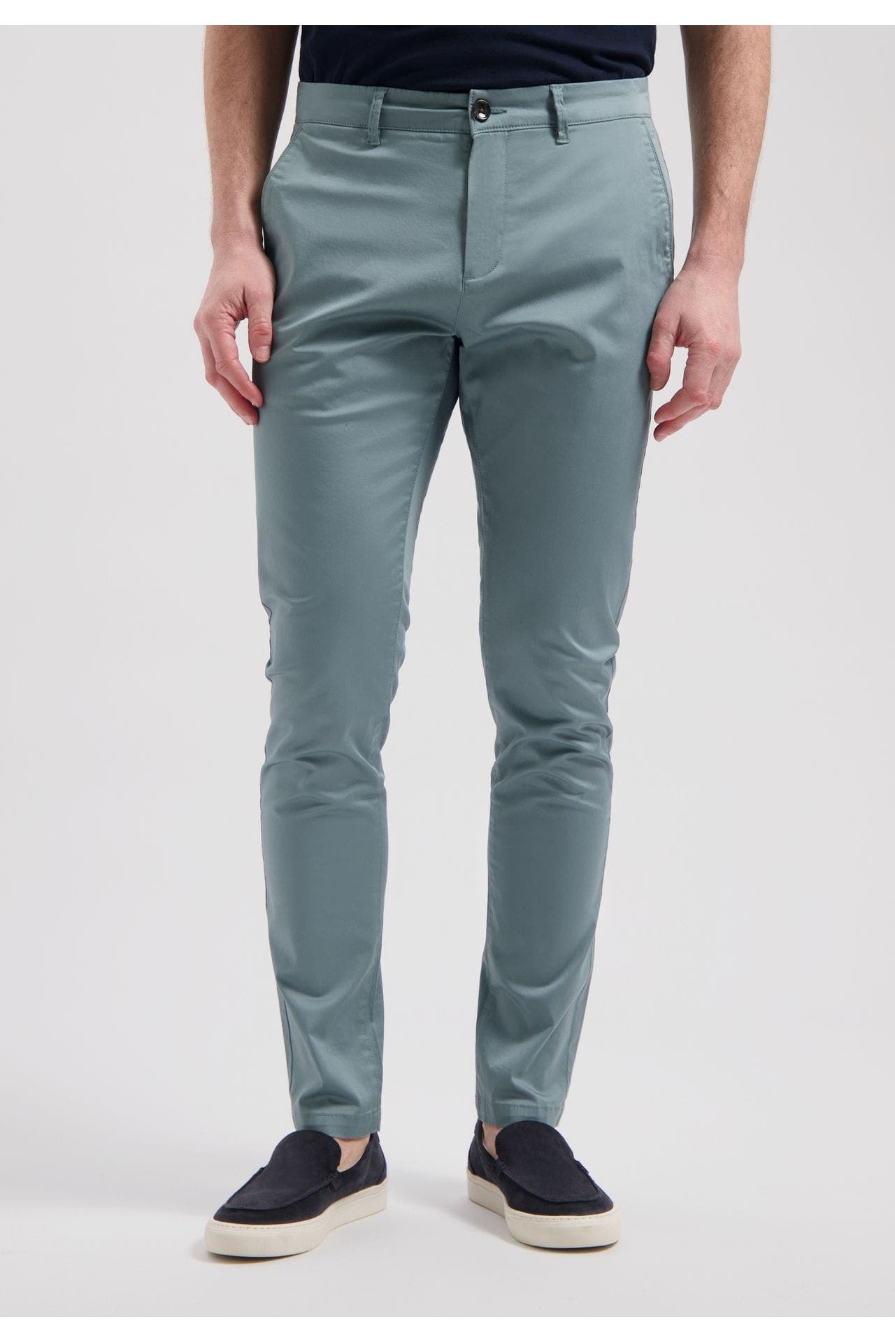 DSTREZZED Chino 'Charlie' azurblau, Bild 1