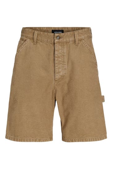 JACK & JONES Jeansshorts 'JJitony' hellbraun