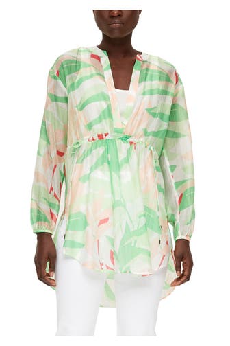 S.OLIVER BLACK LABEL Tunika grün gemustert