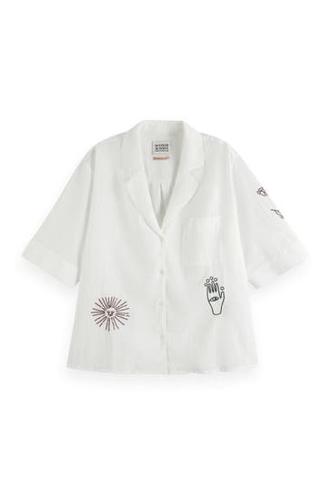 SCOTCH & SODA Bluse weiß