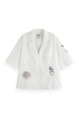 SCOTCH & SODA Bluse weiß