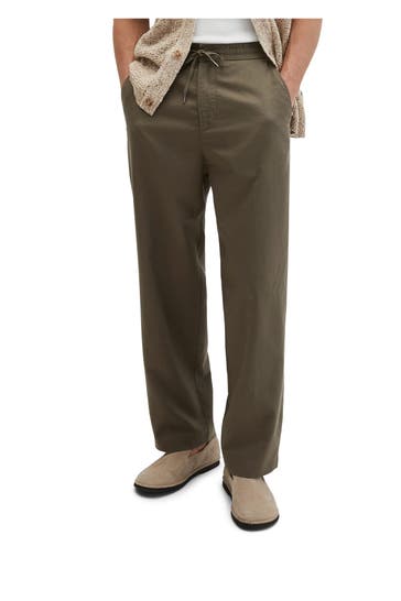 MARC O'POLO Stoffhose braun