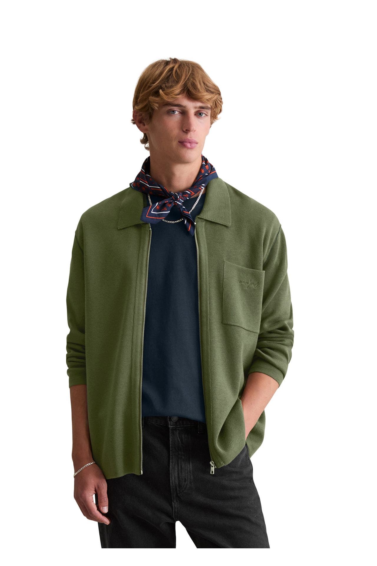 MARC O'POLO DENIM Cardigan dunkelgrün, Bild 1