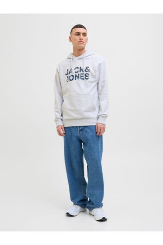 JACK & JONES Hoodie grau