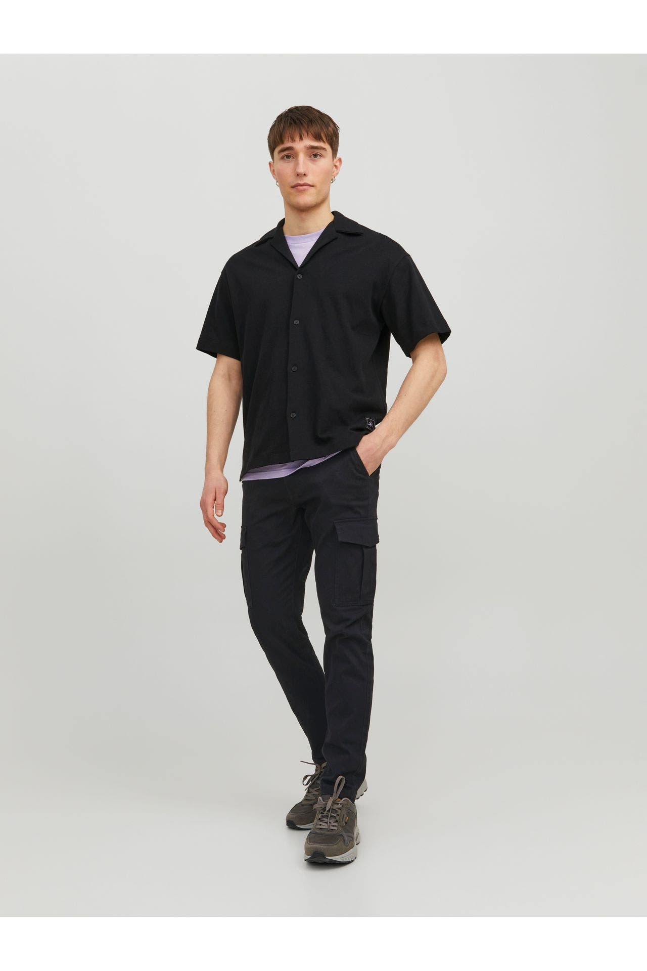 JACK & JONES Cargohose 'Marco' schwarz, Bild 1