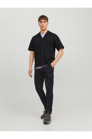 JACK & JONES Cargohose 'Marco' schwarz