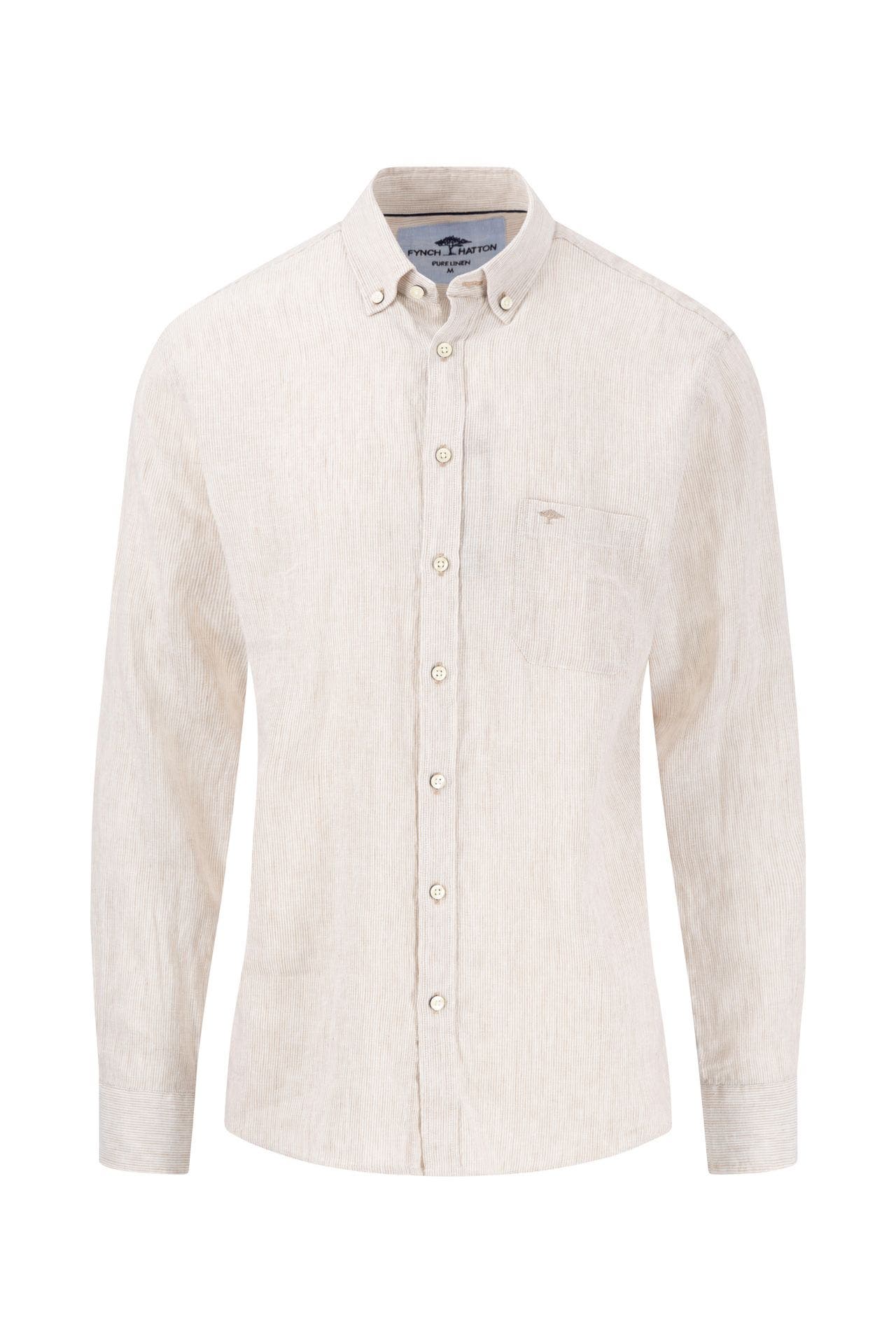 FYNCH-HATTON Leinenhemd beige, Bild 1