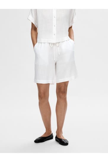 SELECTED Shorts weiß