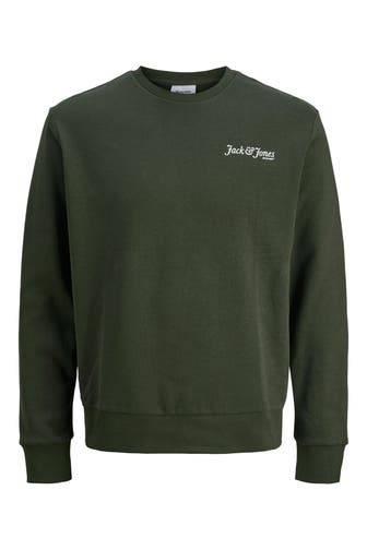 JACK & JONES Sweatshirt tannengrün