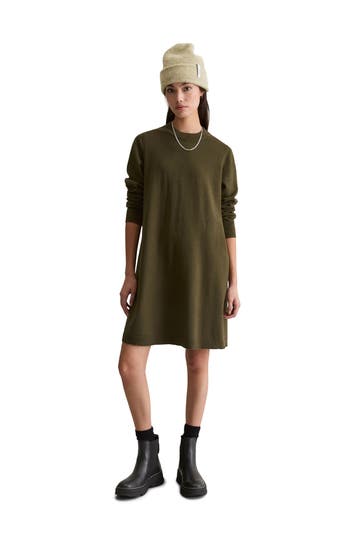 MARC O'POLO DENIM Strickkleid khaki