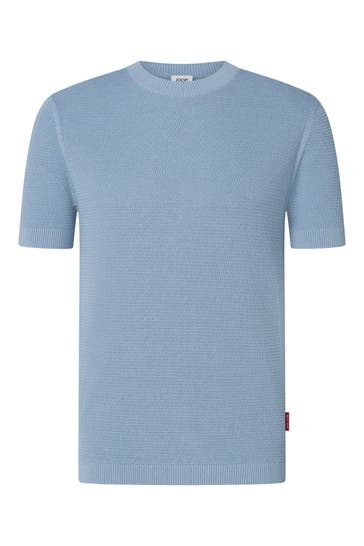 JOOP! JEANS Strick-Shirt 'Sandero' himmelblau