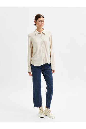 SELECTED Casual-Bluse beige