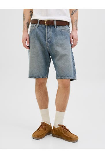 JACK & JONES Jeansshorts 'Alex' blau