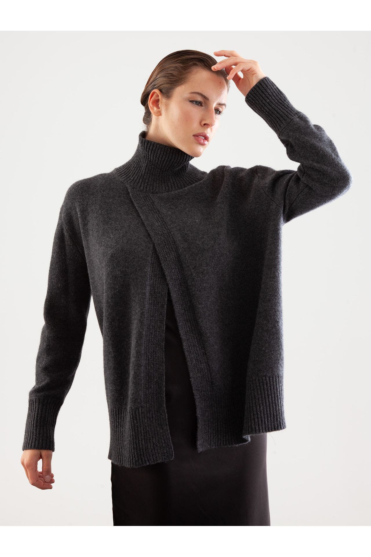 FTC Kaschmirpullover dunkelgrau, Bild 1