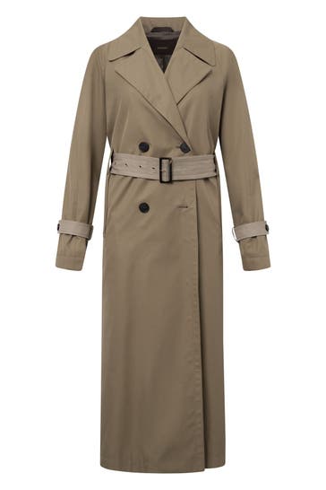 WINDSOR. Mantel Baumwoll-Gabardine-Trenchcoat in Dunkelbeige dunkelbeige