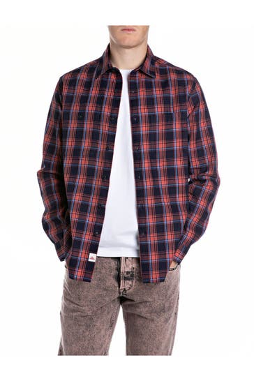 REPLAY Karohemd mehrfarbig