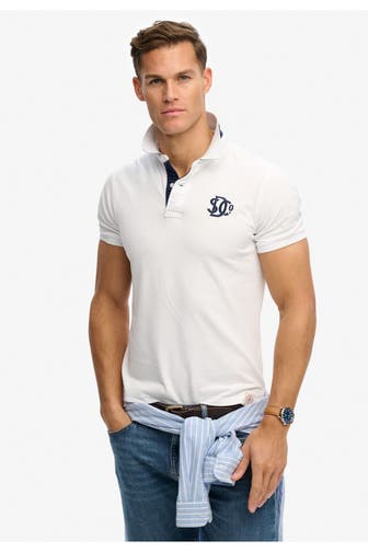 SUPERDRY Polo-Shirt weiß