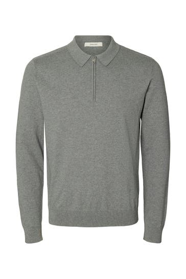 SELECTED Strick-Troyer grau