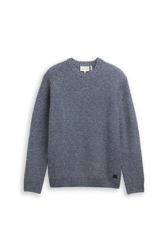 TOM TAILOR Strickpullover graublau