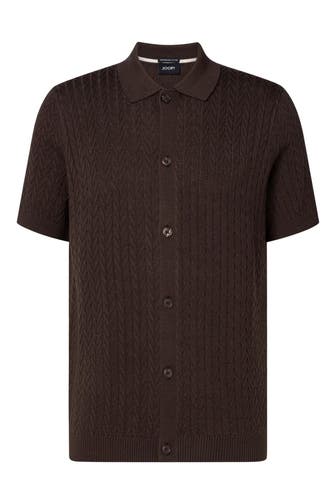 JOOP! Strickshirt dunkelbraun