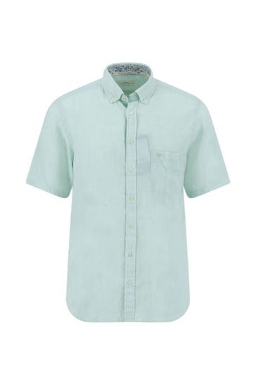 FYNCH-HATTON Kurzarmhemd mint Regular Fit