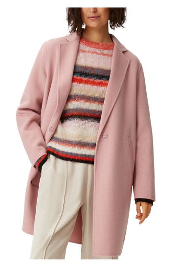 COMMA, Wollmix-Mantel puderrosa