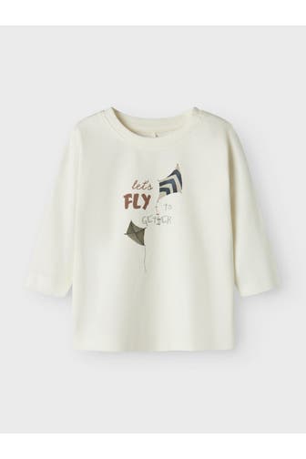 NAME IT Langarmshirt creme
