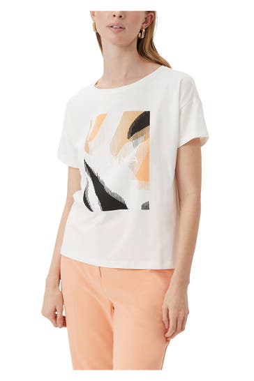 COMMA, T-Shirt offwhite