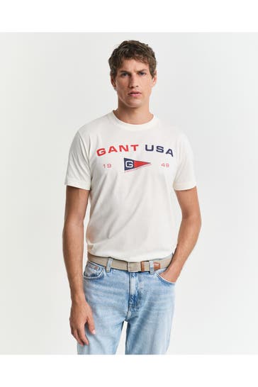 GANT T-Shirt weiß