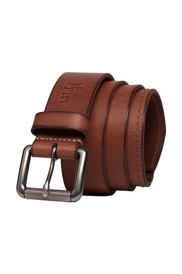 SUPERDRY - Ledergürtel 'Badgeman' braun