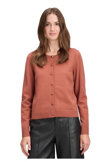 CARTOON Strickjacke terracotta