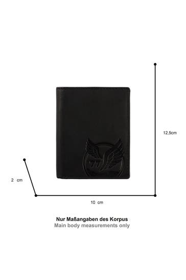 CAMEL ACTIVE Ledergeldbörse 'Nepal' schwarz