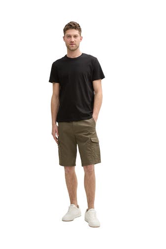 TOM TAILOR Cargo-Shorts oliv