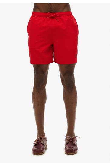 SUPERDRY Badeshorts 'Essential' rot