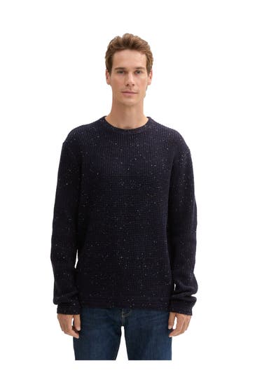 TOM TAILOR Strickpullover dunkelblau