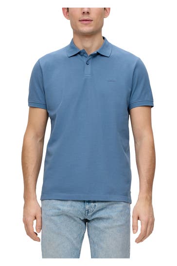 S.OLIVER Polo-Shirt graublau
