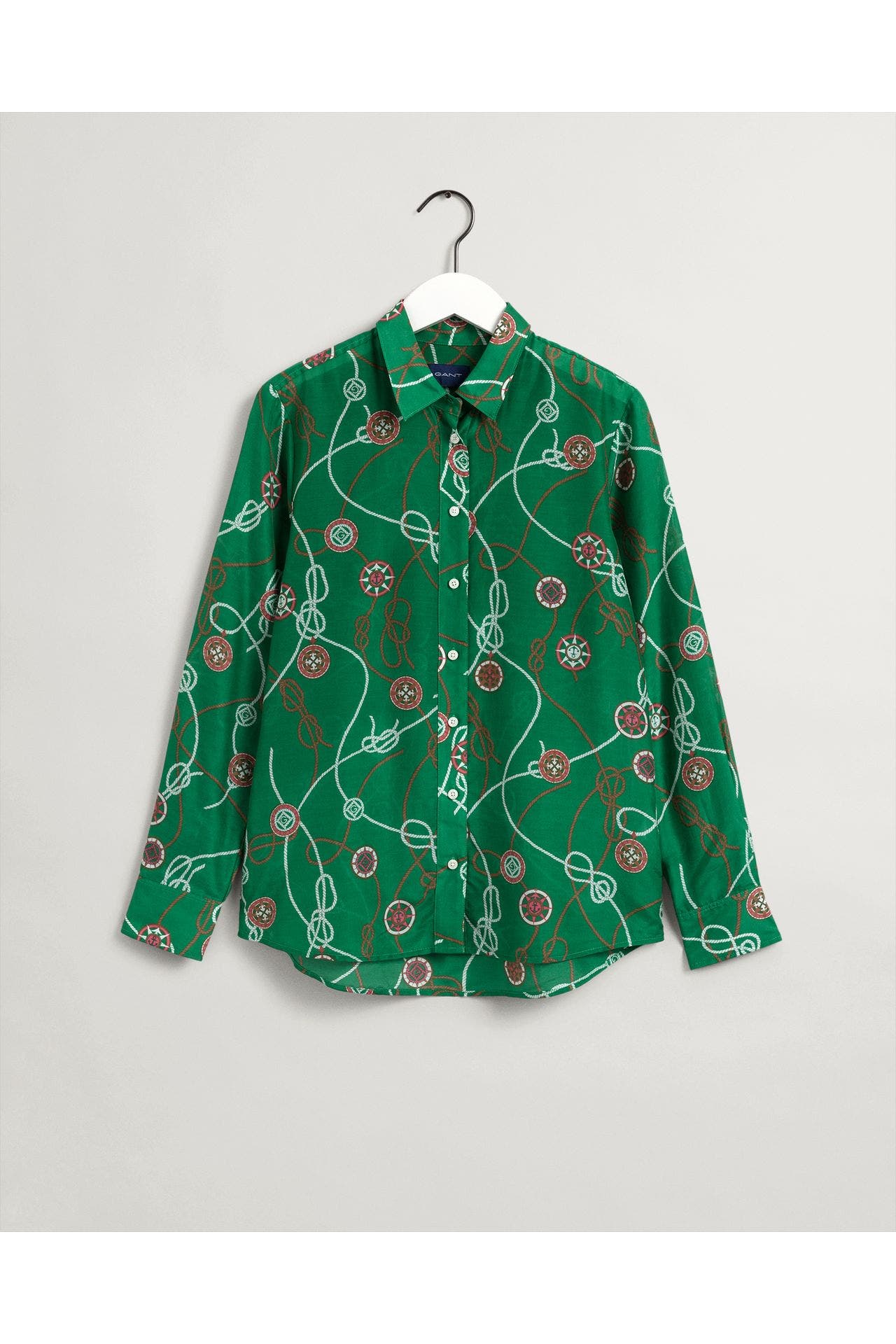 GANT Seidenmix-Bluse gemustert, Bild 1