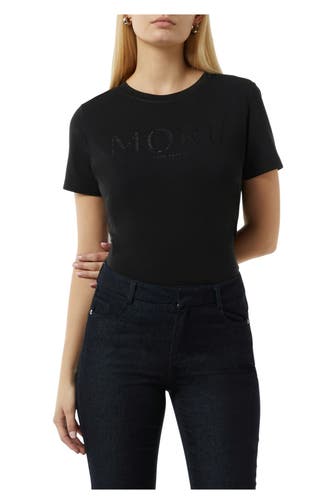 COMMA, T-Shirt schwarz