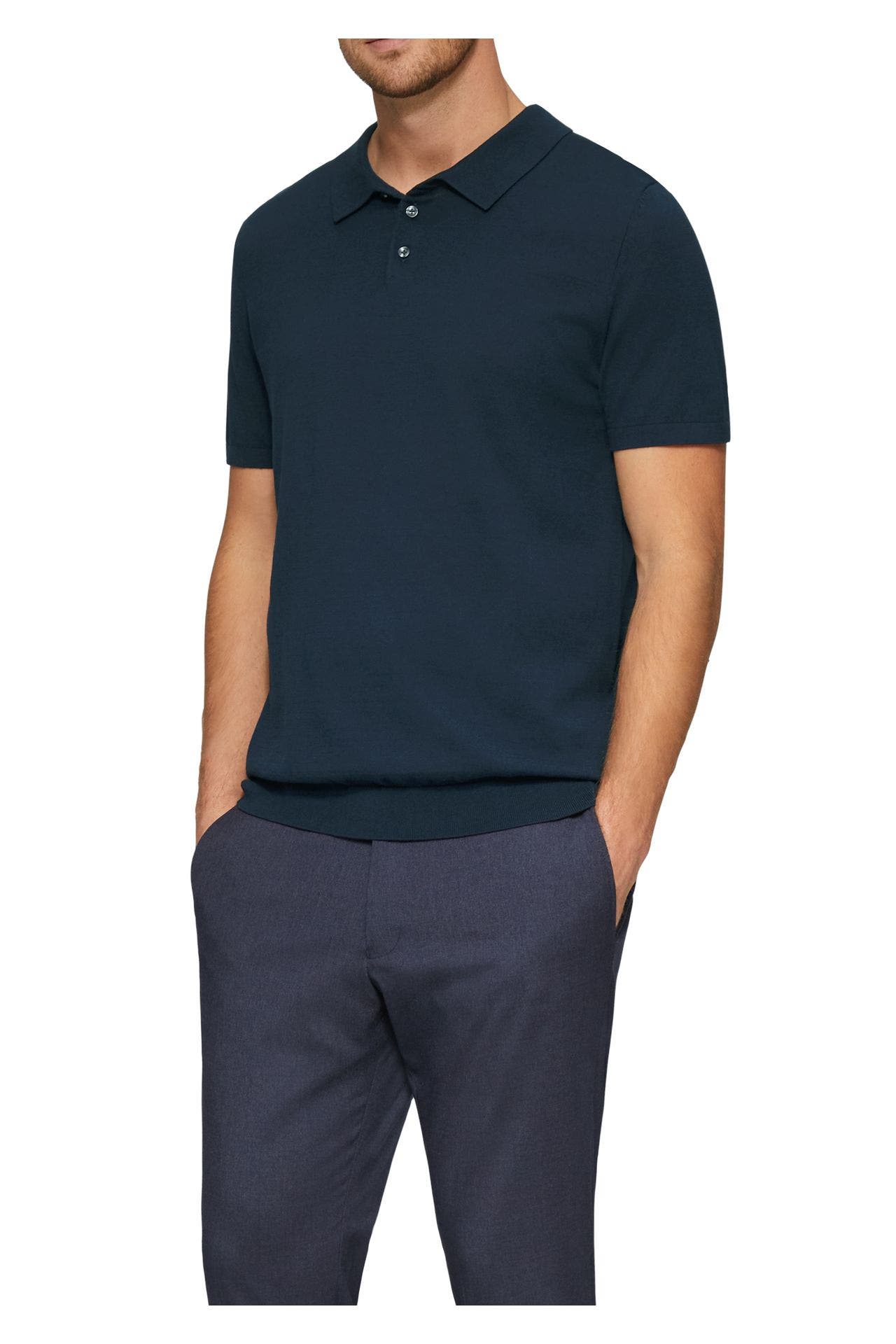 S.OLIVER BLACK LABEL Strick-Polo navy, Bild 1