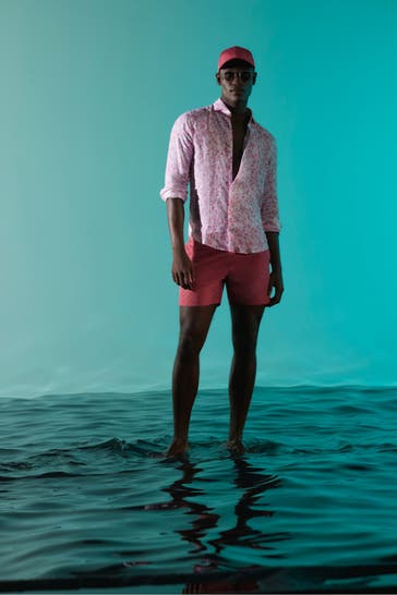 JOOP! Badeshorts 'Mykonos' pink