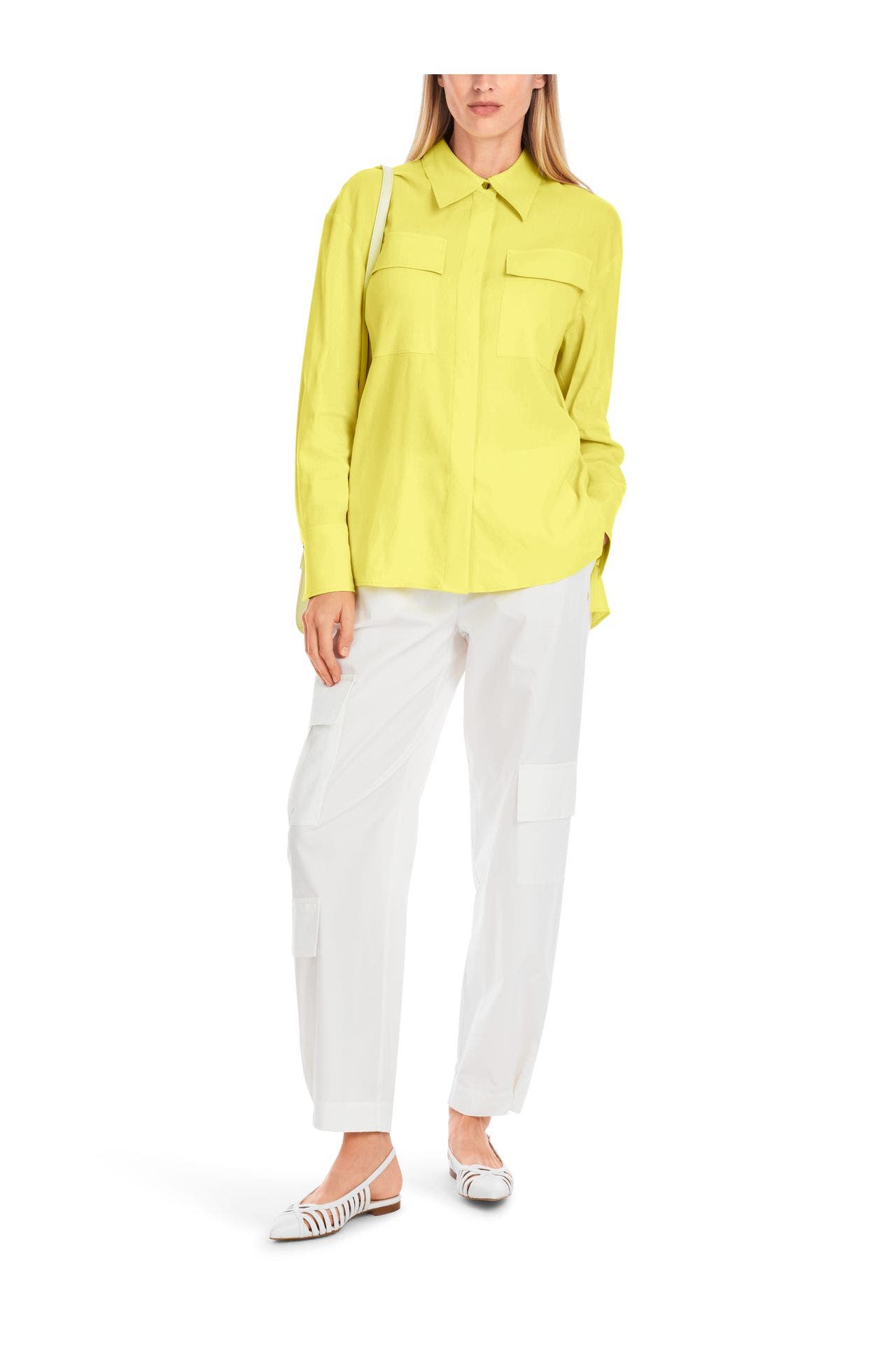 MARC CAIN Leinenmix-Casualbluse zitronengelb, Bild 1