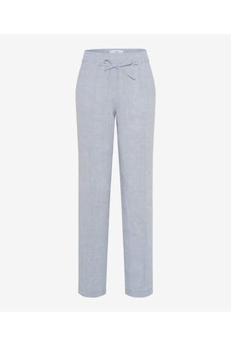 BRAX Leinenhose blaugrau