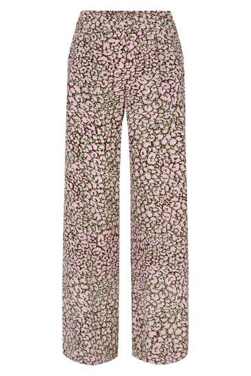 JOOP! Stoffhose Crêpe-Hose in Rot/Rosa/Grün rot/rosa/grün Marlene