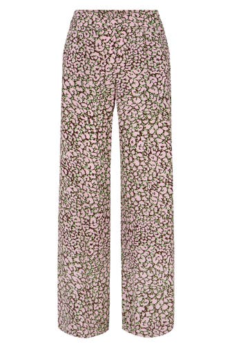 JOOP! Stoffhose Crêpe-Hose in Rot/Rosa/Grün rot/rosa/grün Marlene